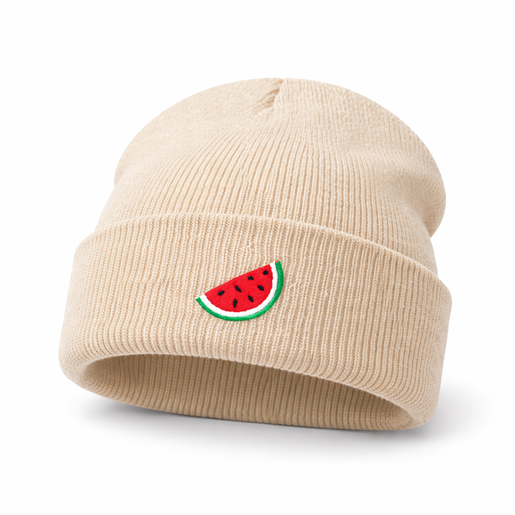 Watermelon Embroidered Beanie