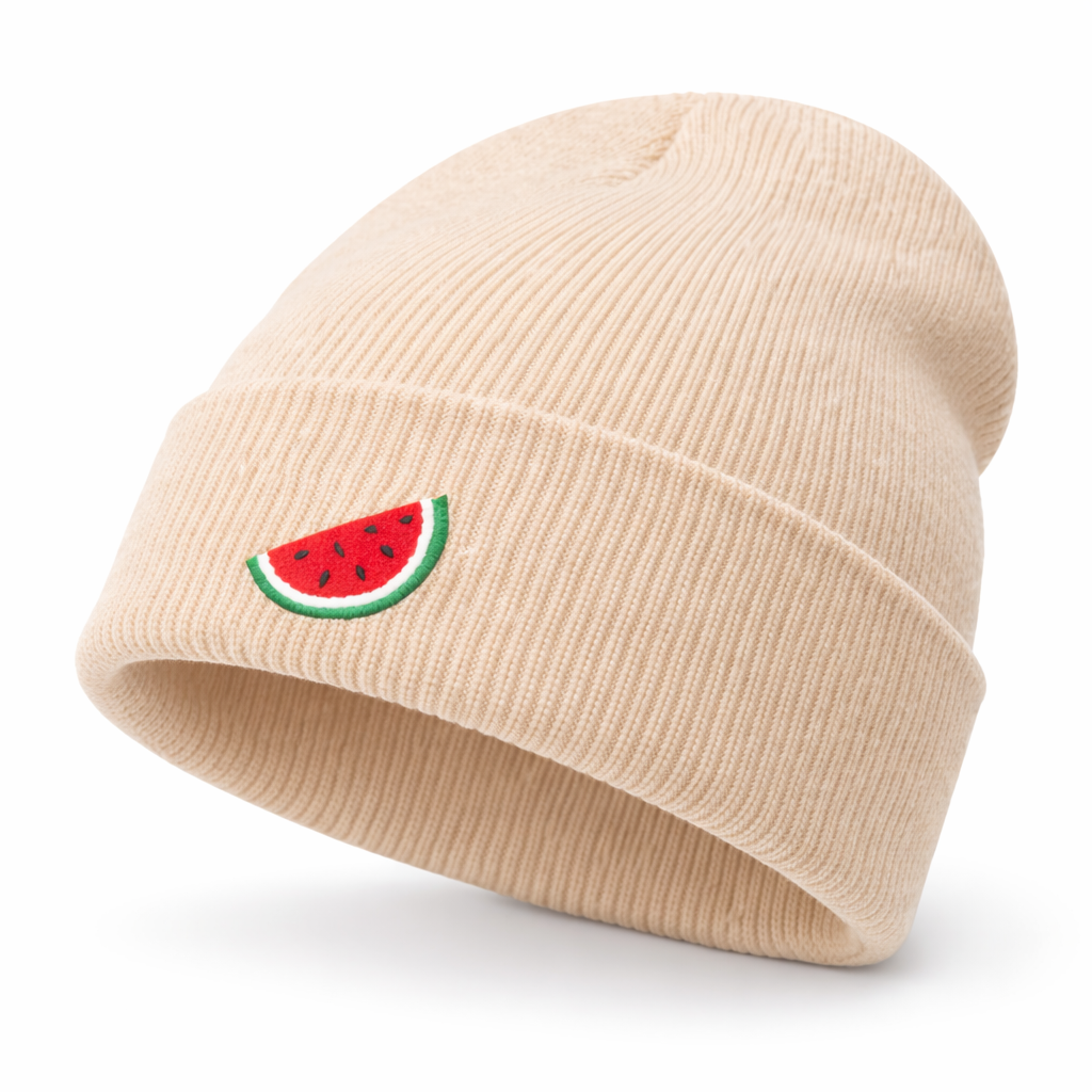 Watermelon Embroidered Beanie